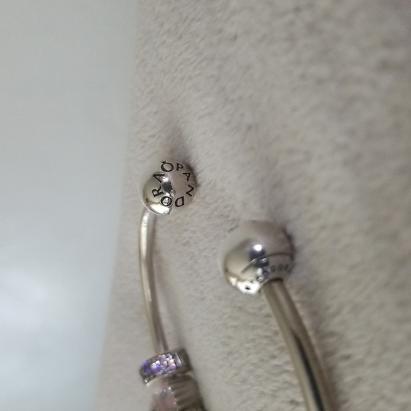 ♥️ EUC Pandora Elephant Cupcake Flower charm bracelet - Picture 4 of 9